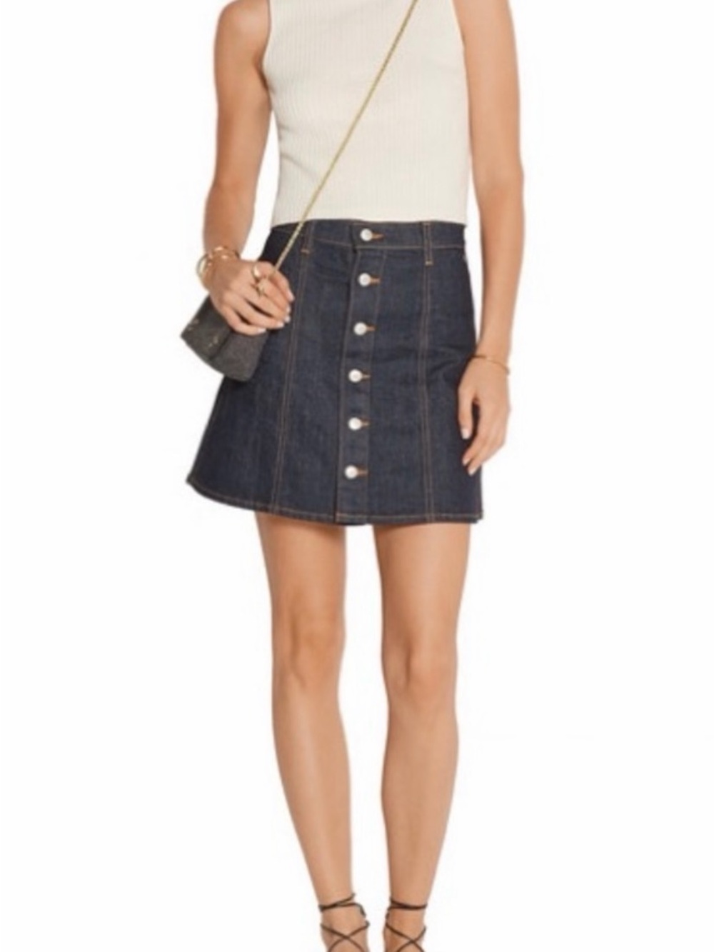 Alexa Chung for AG jeans Kety denim skirt in Lonestar, size 28, perfect conditio